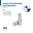 Outdoor Grade 304 Stainless Steel All in One Standoffs (Restored 627)