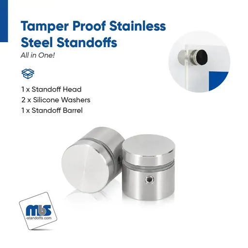 Outdoor Grade 304 Stainless Steel All in One Standoffs (Restored 629)