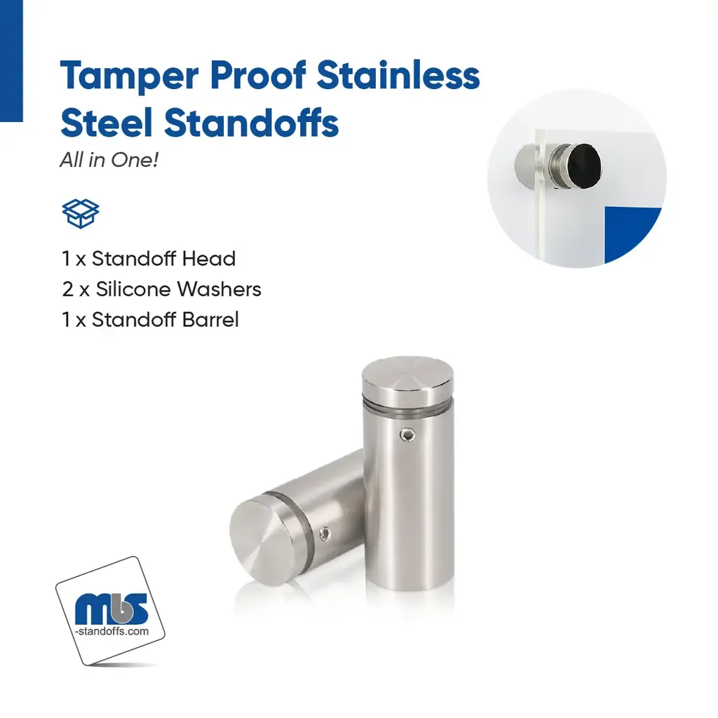 Outdoor Grade 304 Stainless Steel All in One Standoffs (Restored 635)