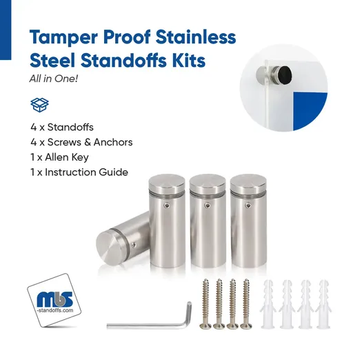 Outdoor Grade 304 Stainless Steel All in One Standoffs (Restored 636)