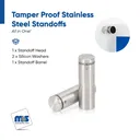 Outdoor Grade 304 Stainless Steel All in One Standoffs (Restored 637)
