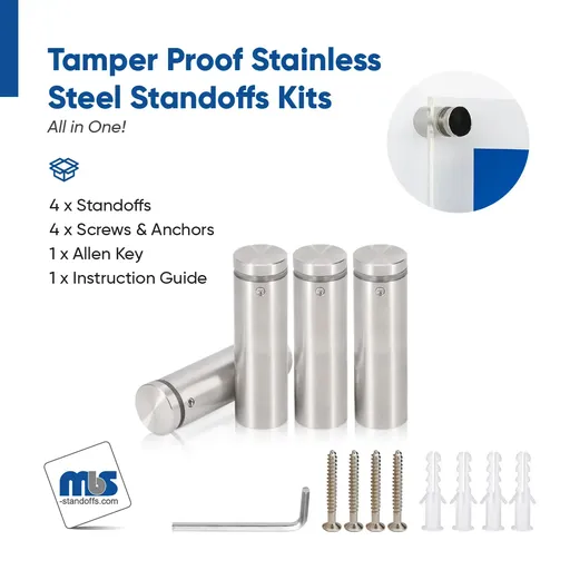 Outdoor Grade 304 Stainless Steel All in One Standoffs (Restored 638)