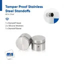 Outdoor Grade 304 Stainless Steel All in One Standoffs (Restored 639)