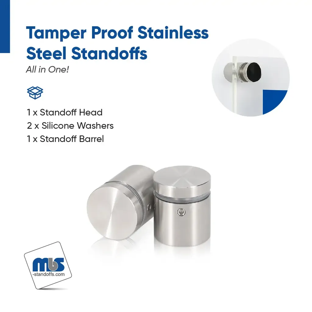 Outdoor Grade 304 Stainless Steel All in One Standoffs (Restored 641)