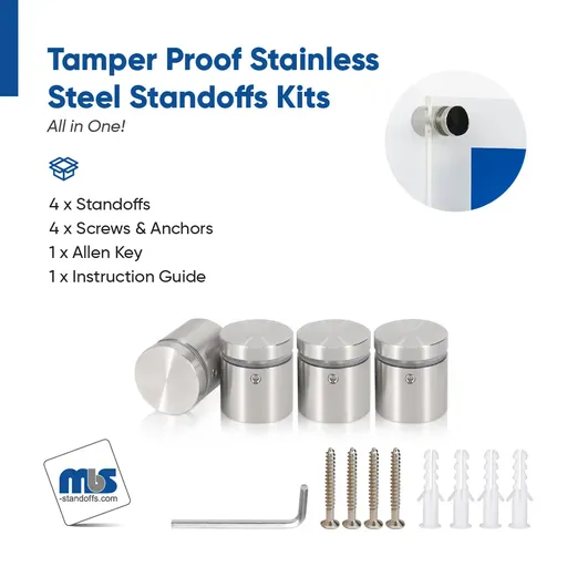 Outdoor Grade 304 Stainless Steel All in One Standoffs (Restored 642)