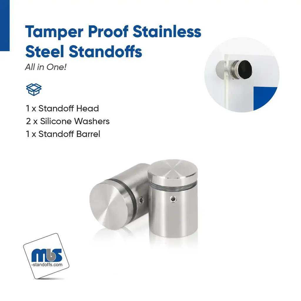 Outdoor Grade 304 Stainless Steel All in One Standoffs (Restored 643)
