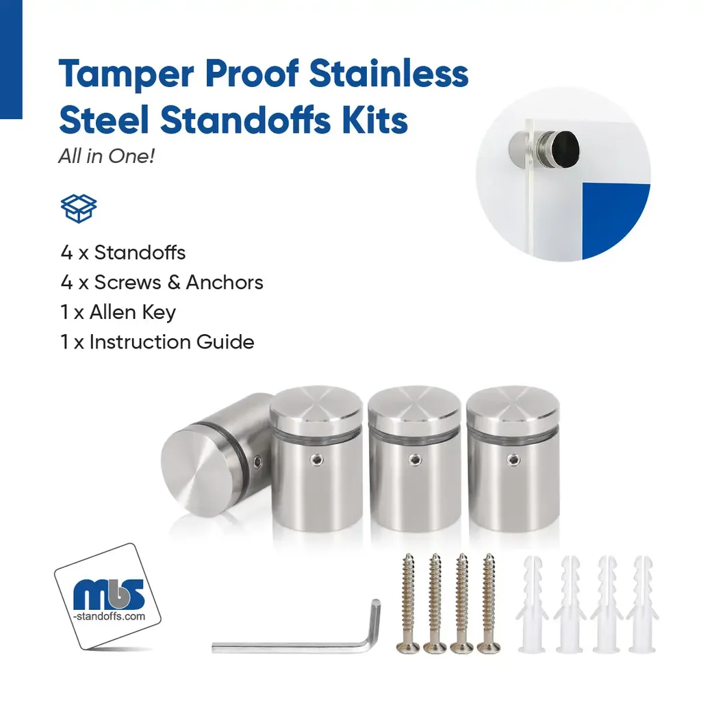 Outdoor Grade 304 Stainless Steel All in One Standoffs (Restored 644)