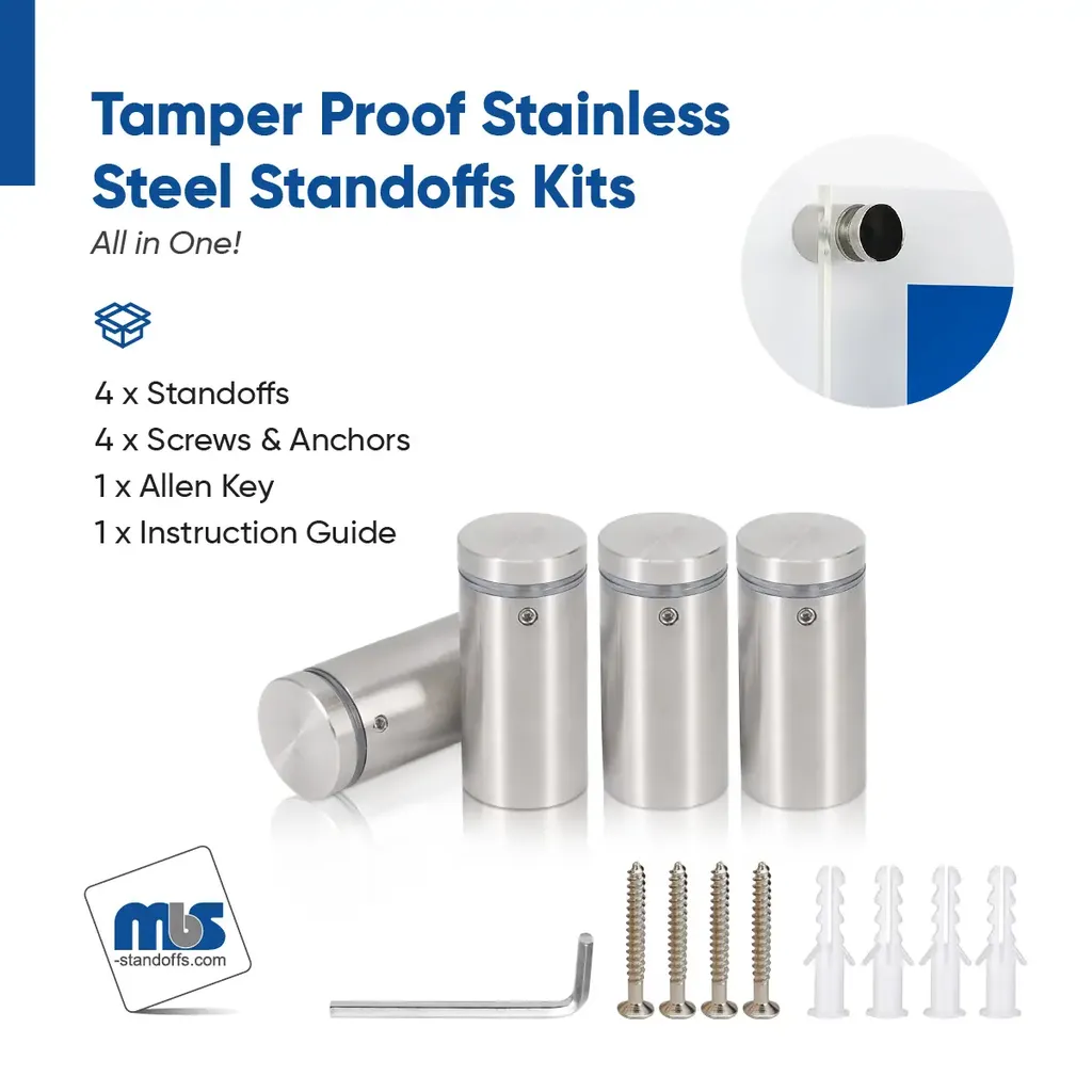 Outdoor Grade 304 Stainless Steel All in One Standoffs (Restored 646)