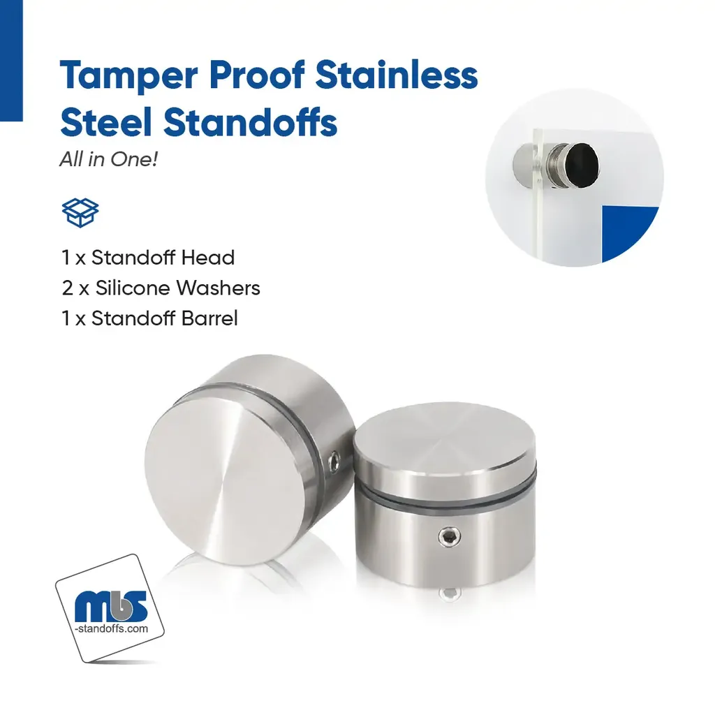 Outdoor Grade 304 Stainless Steel All in One Standoffs (Restored 649)
