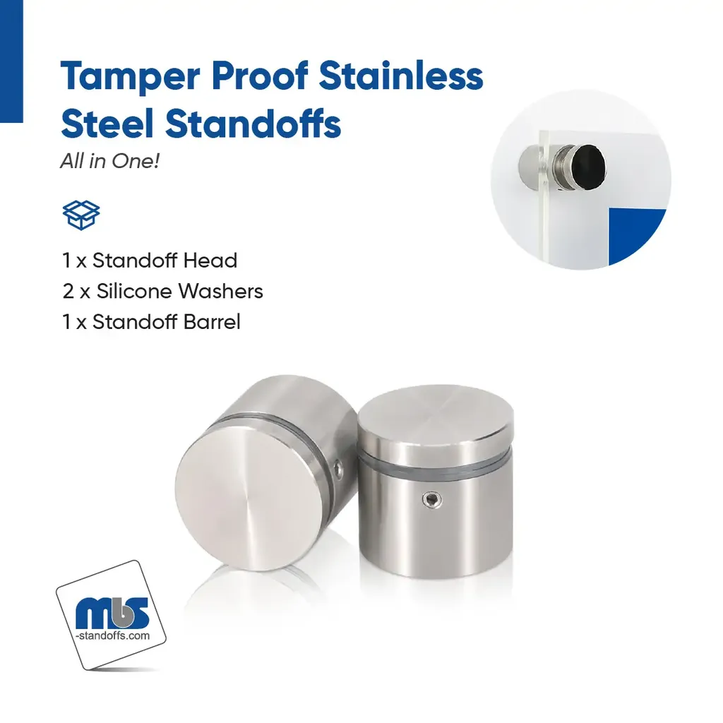 Outdoor Grade 304 Stainless Steel All in One Standoffs (Restored 651)