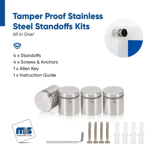 Outdoor Grade 304 Stainless Steel All in One Standoffs (Restored 654)