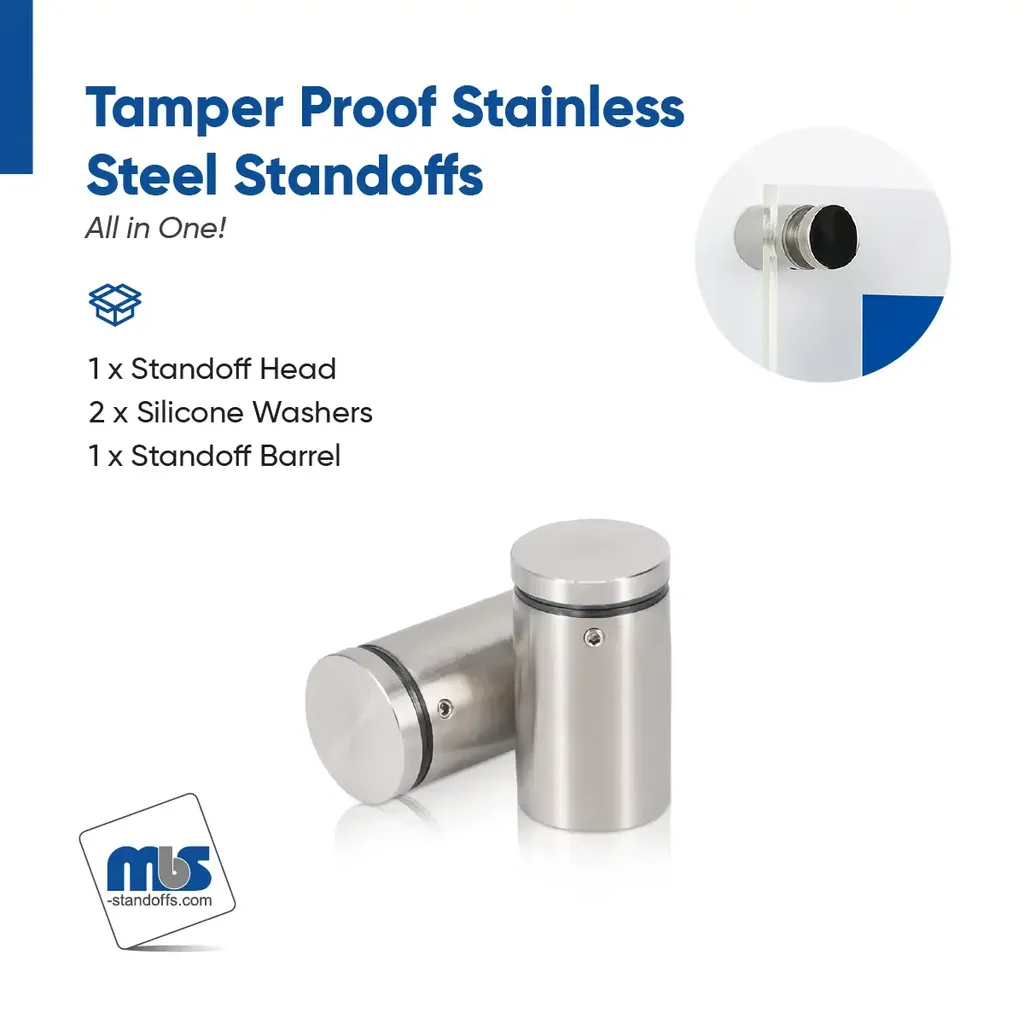 Outdoor Grade 304 Stainless Steel All in One Standoffs (Restored 655)