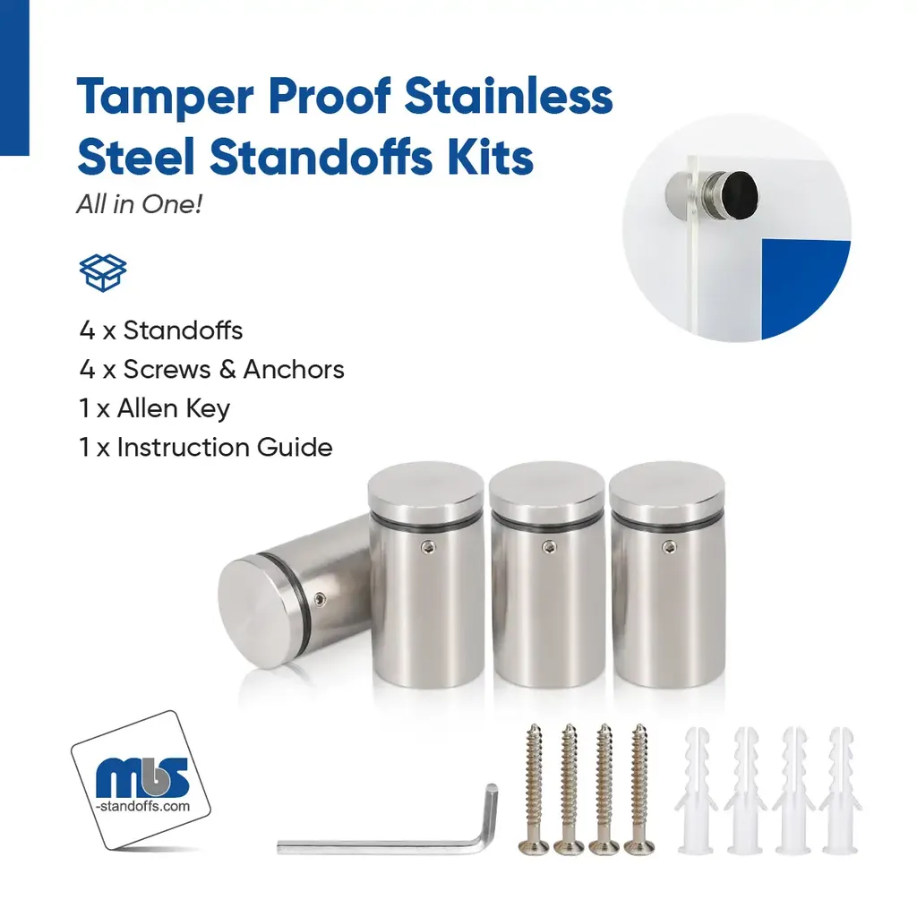 Outdoor Grade 304 Stainless Steel All in One Standoffs (Restored 656)