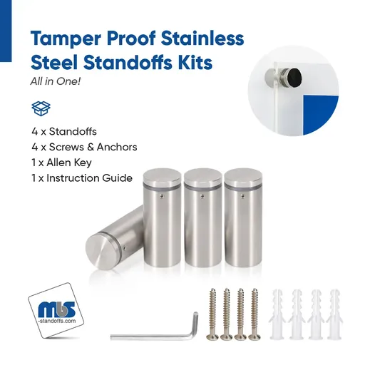 Outdoor Grade 304 Stainless Steel All in One Standoffs (Restored 658)