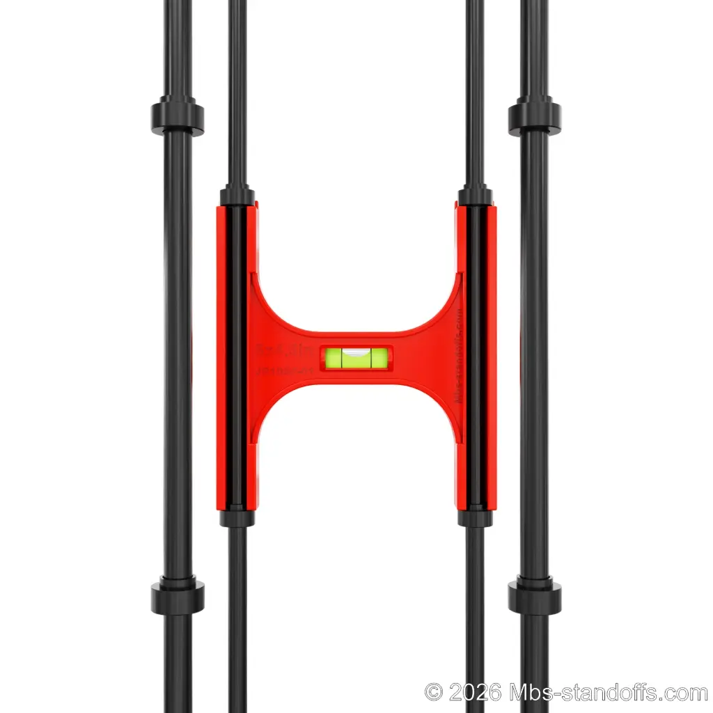 Single-Bottle Shelf Front Installation Jig for 3/8" Rod | 6" Spacing | Float Wine Display | 5.25"x6"