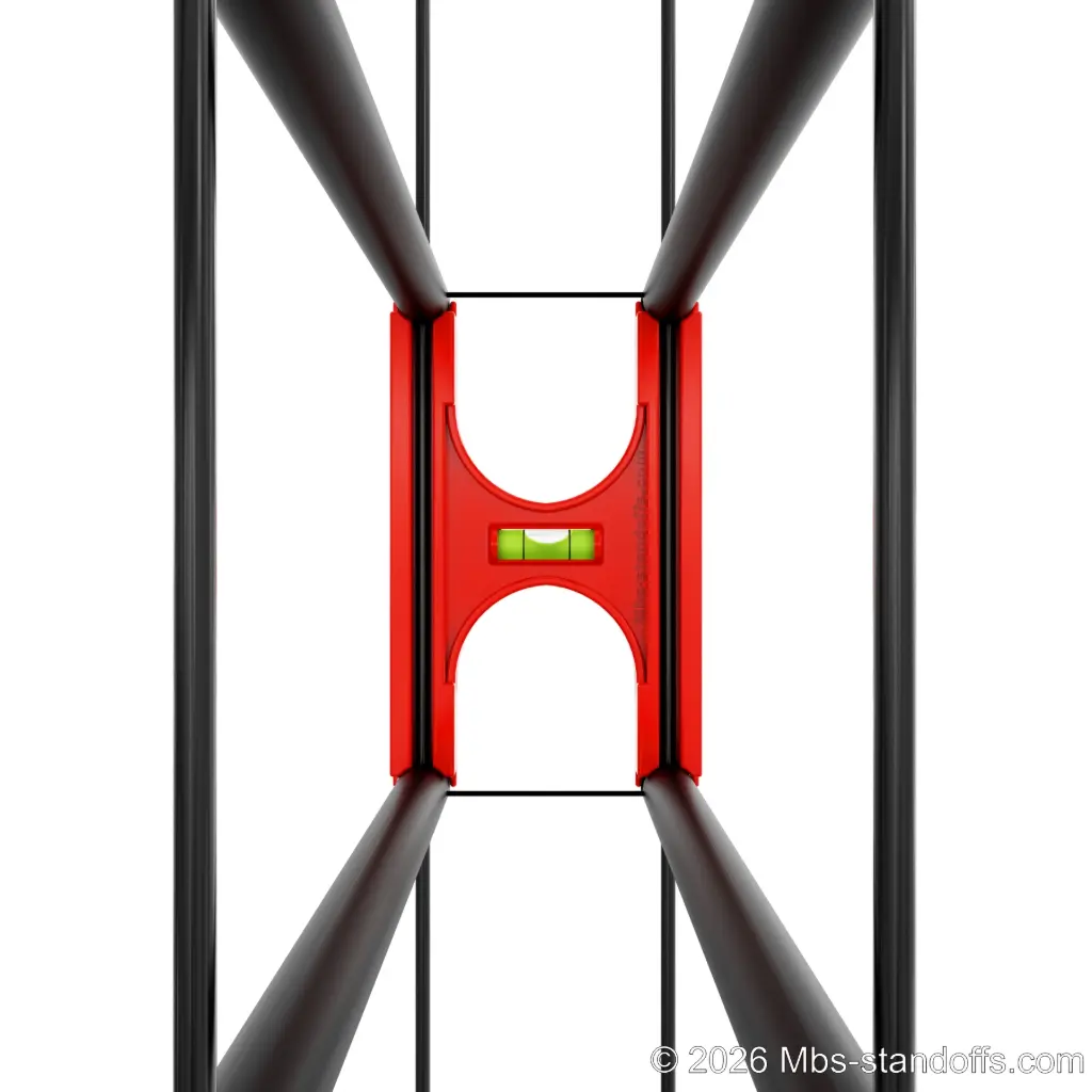 Rod-to-Single, Double and Triple Bottle Horizontal Peg Side Installation Jig for 1/4" Rode | 12"x6.5" Spacing | Float Wine Display | 12"x6.5"