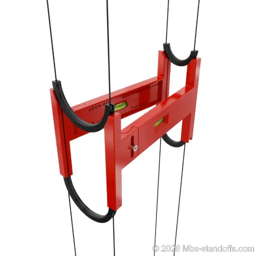 [JCCR-01] Cable-to-Circle Rack Side Installation Jig (Set of 2) | 8" x 6" Spacing  |Sold as Pair | Float Wine Cable Display | 9" x 6"