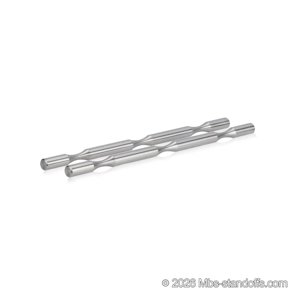 Grenache Wine Wall Peg - Label-Forward 3-Bottle, 9-1/2" Length x 1/2" Diameter, Stainless Steel Satin Brushed (Set of 2)