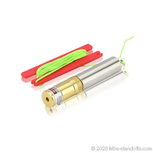 [LASER10] MBS Laser Plumb Bob Kit with String & Batteries - Class IIIa Red Laser (630-680nm, <5mW) for Cable & Rod System Vertical Alignment