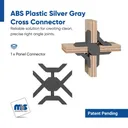 Cross Panel Connector for 5/8'' and 3/4'' Panels