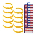 Vinyl Roll Retaining Clips for 4'' to 6'' Rolls With Dry Erase Media Card