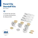 Set of 4 5/8'' Flush Panel Mount Edge Gip