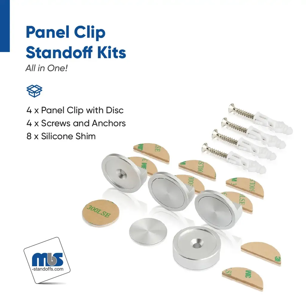 Set of 4 1-1/4'' Flush Panel Mount Edge Grip