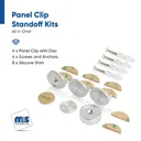 Set of 4 1-1/4'' Flush Panel Mount Edge Grip