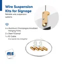 Wire Suspension Kit for Signage (T-Bar Clamp) (Restored 1)
