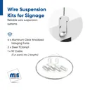 Wire Suspension Kit for Signage (T-Bar Clamp) (Restored 3)