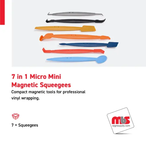 [SQ-0207] 7 in 1 Micro Mini Magnetic Squeegees