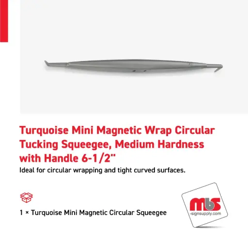 [SQ-0212] 1'' Grey Mini Magnetic Wrap Puller, Hard Hardness with 6-1/2'' Handle