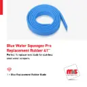 41'' of Blue Water Squeegee Pro Replacement Rubber