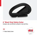 4'' Black Vinyl Safety Cutter