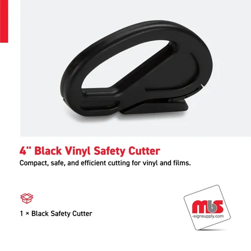 [CT-0302] 4'' Black Vinyl Safety Cutter