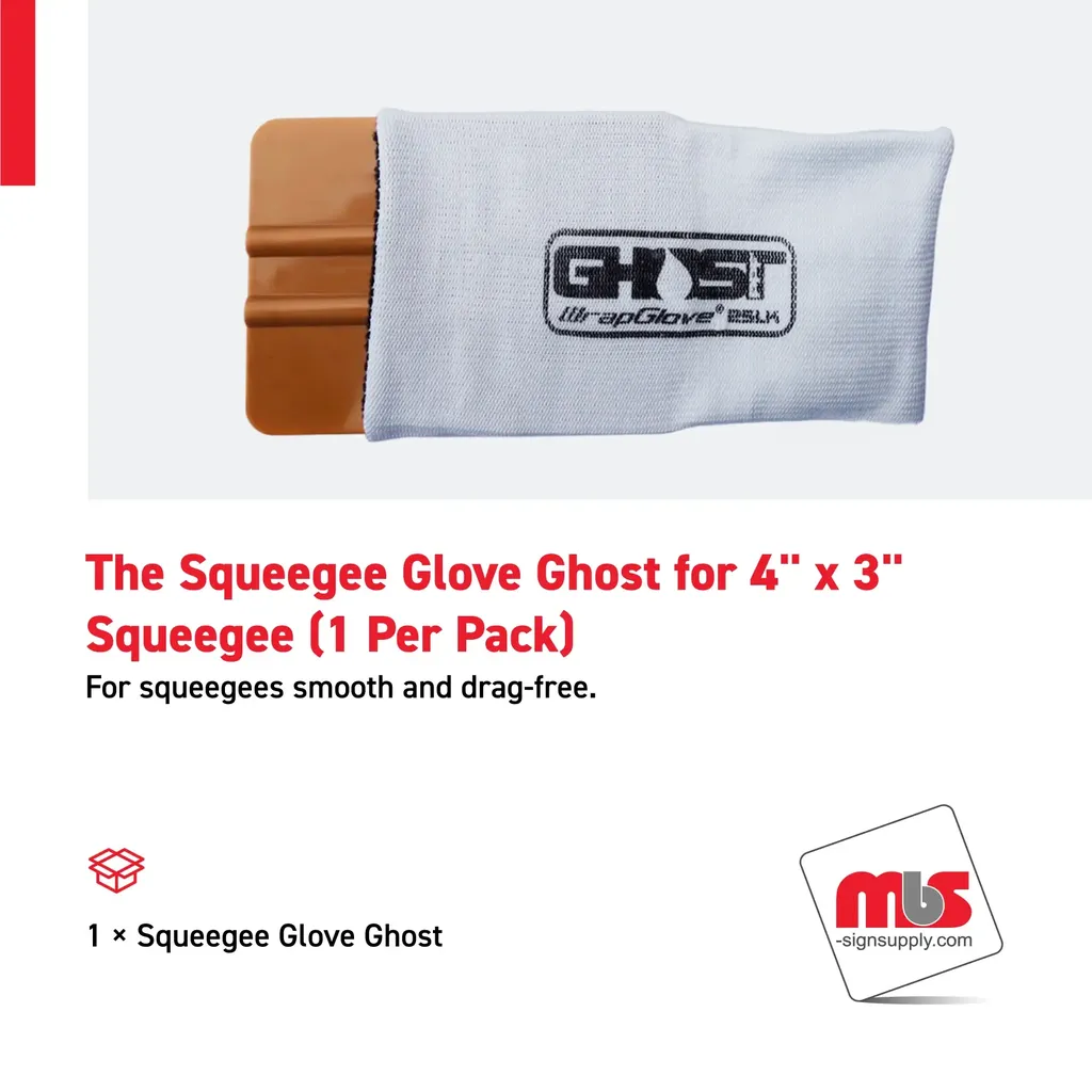 The Squeegee Glove Ghost for 4'' x 3'' Squeegee (1 Per Pack)