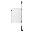 Clear Acrylic Sign Holder Extension Kit for Media 1 x 8.5'' x 11''