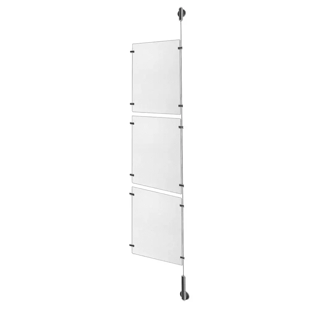 Clear Acrylic Sign Holder Extension Kit for Media 3 x 8.5'' x 11''