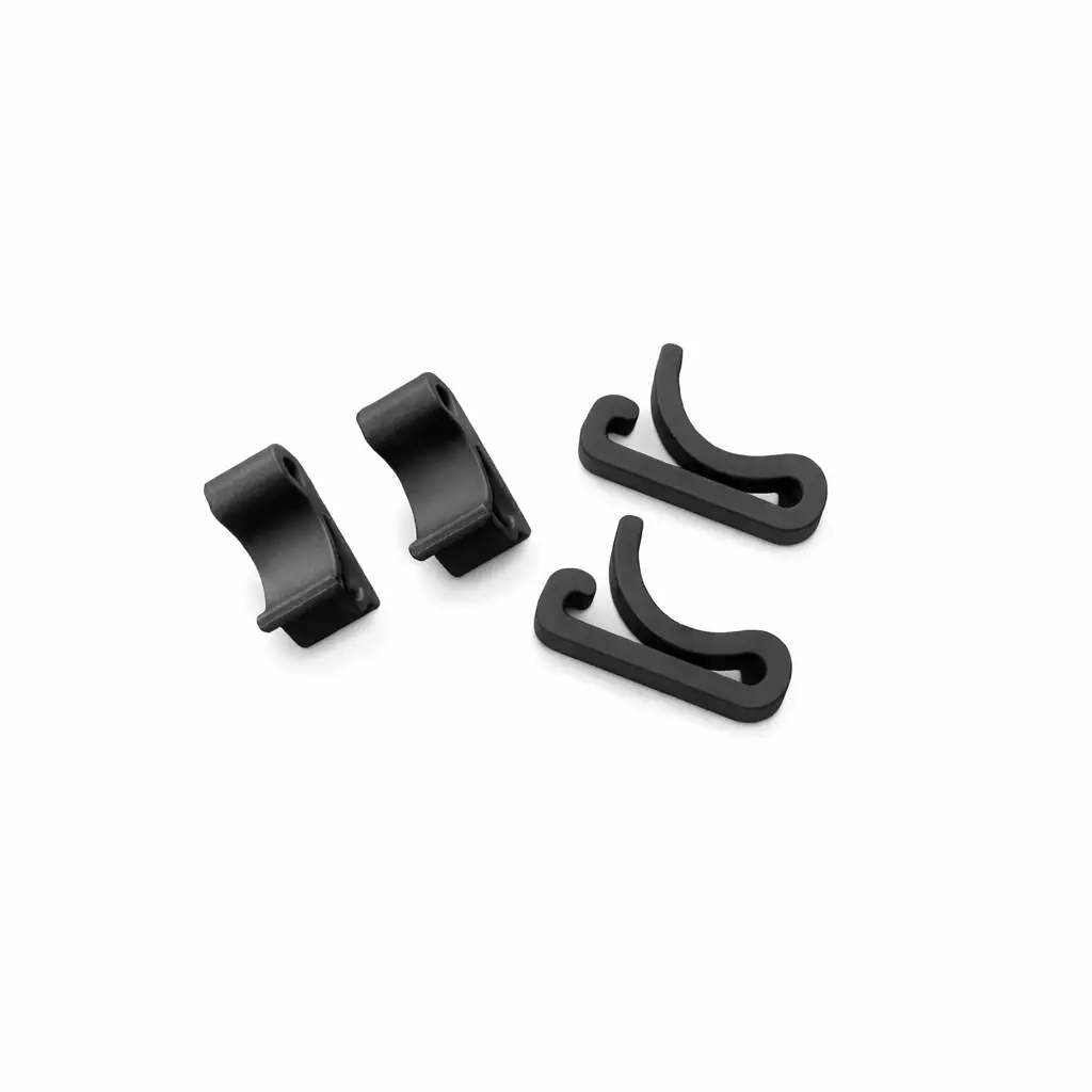 3/4'' x 3/4'' x 1/8'' Black Plastic Frame Clips (accepts up to 1/8'' thickness)