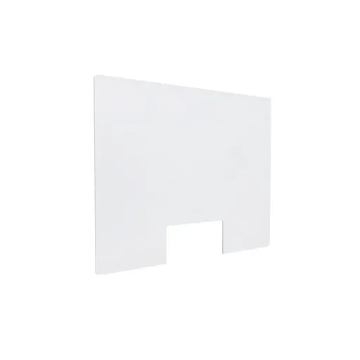 [ASG23X35C] Clear Acrylic Sneeze Guard 23-1/2'' Wide x 35'' Tall (10'' x 5'' Cut Out) x 0.157'' Thickness