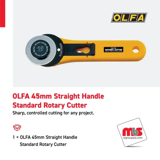 [CT-0803] Olfa 45mm Straight Handle Standard Rotary Cutter