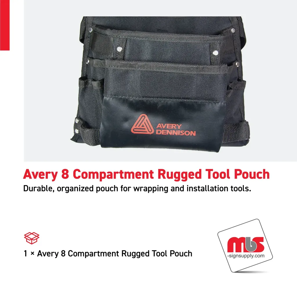 Avery 8 Compartment Rugged Tool Pouch