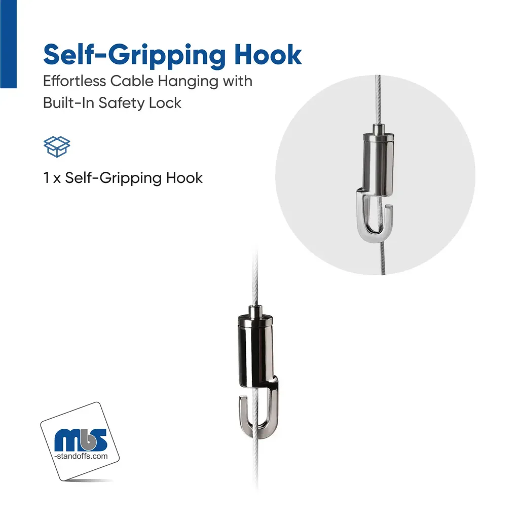 Self-Gripping Hook  (For Cable Diameter 0.06'' to 0.08'')