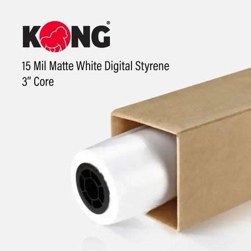 [SOL5660-54150M] 54'' x 150' Roll - .015 White Digital Styrene
