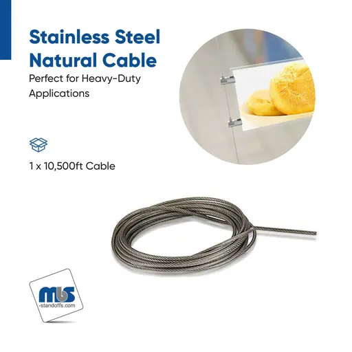 [SC116-43] Stainless Steel Cable 1/16" (1.5mm)10,500 ft (3200 Meter)