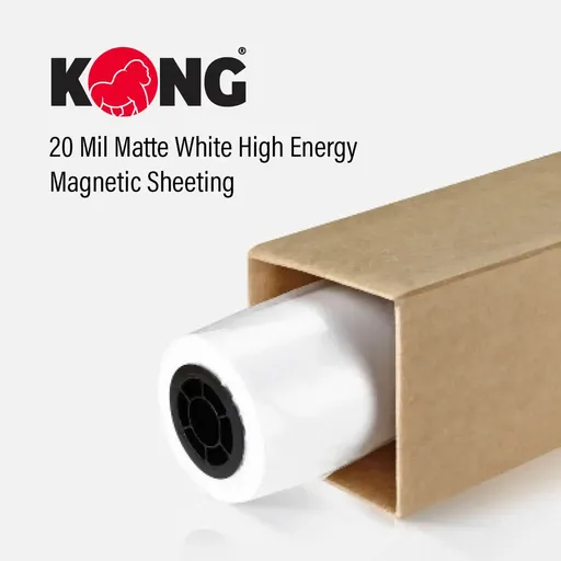 [SM5767-4050M] 40" x 50' Roll - .020 Matte White Magnetic Sheeting