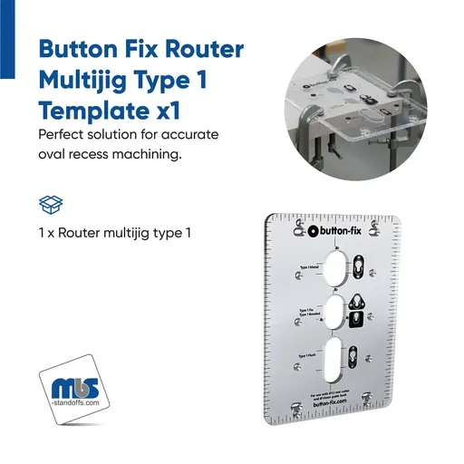 [171-019-6] Button Fix Router Multijig Type 1 Template x1