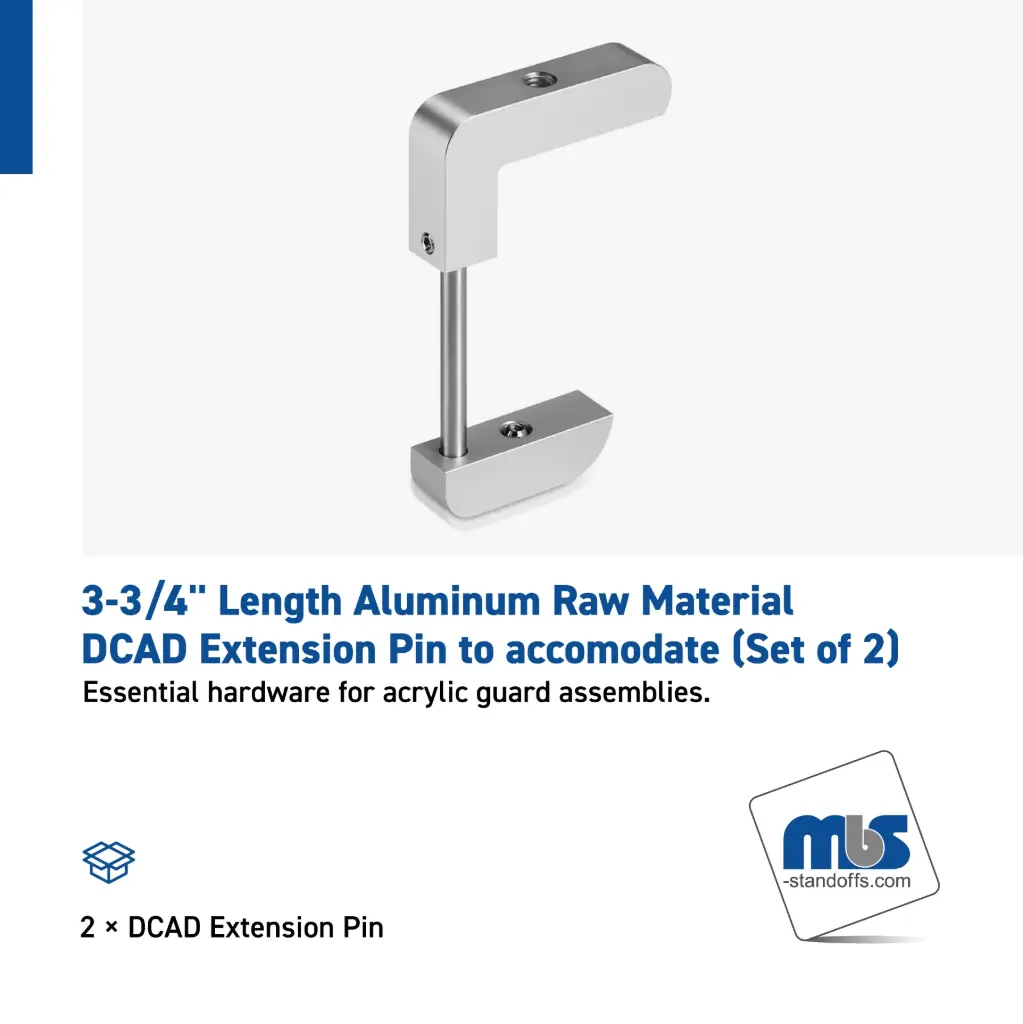 3.375" DCAD Extension Pin to accomodate  (Set of 2)