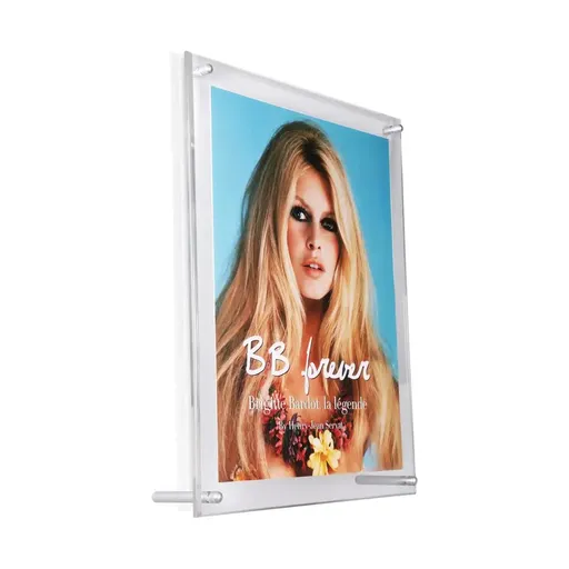 [AC12510] Set of 2 Clear Acrylic Frame for Media 12.5'' x 10'' (Without Standoffs)