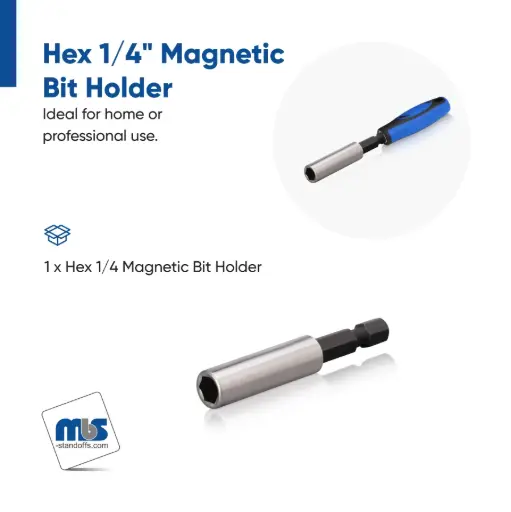 [MBH1/4] Hex 1/4 Magnetic Bit Holder (1/4" Hex Mount)